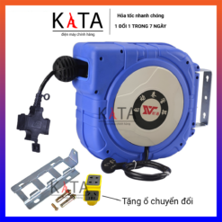 Rulo dây điện tự rút 14 mét – Cuộn dây điện đa năng xoay 180 độ – Chống rối, an toàn tiện lợi